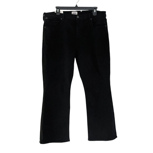 Citizens of Humanity Isola Mid Rise Cropped Boot Plush Black - Picture 5 of 8